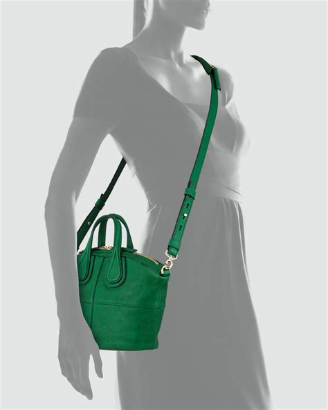 Givenchy Nightingale Zanzi Micro Satchel Bag, Emerald Green